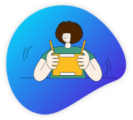 personagem empacotando